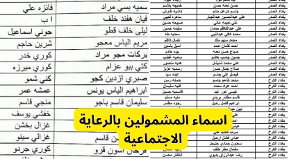 spa.gov.iq رابط منصة مظلتي أسماء المشمولين في الرعاية الاجتماعية 2023