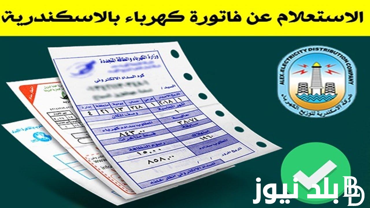 رابط الاستعلام عن فاتورة الكهرباء بالاسكندرية 2023 لشهر ديسمبر عبر moee.gov.eg