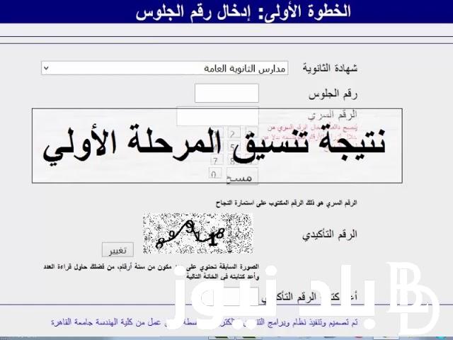 نتيجة تنسيق المرحلة الأولي 2024 ( العلمي _ الادبي ) وخطوات الحصول علي النتيجة عبر tansik.digital.gov.eg