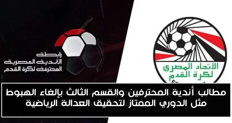 مطالب أندية المحترفين والقسم الثالث بإلغاء الهبوط مثل الدوري الممتاز لتحقيق العدالة الرياضية