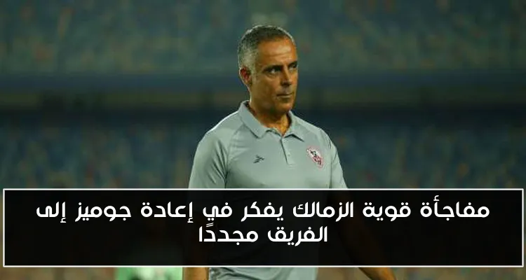 مفاجأة قوية الزمالك يفكر في إعادة جوميز إلى الفريق مجددًا