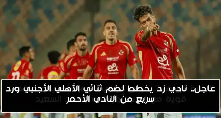 عاجل.. نادي زد يخطط لضم ثنائي الأهلي الأجنبي ورد سريع من النادي الأحمر